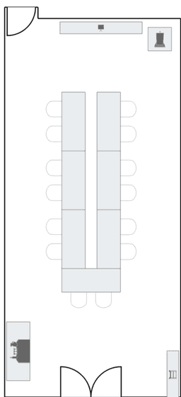 П-образная рассадка