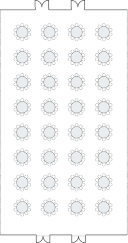 โต๊ะกลมแบบ Banquet