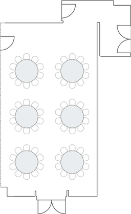 โต๊ะกลมแบบ Banquet