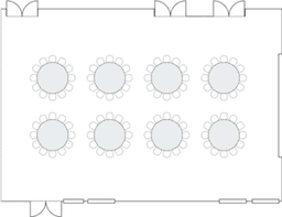 โต๊ะกลมแบบ Banquet