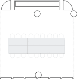 Configuração de sala de reuniões
