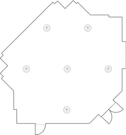 En mesitas de cóctel circulares