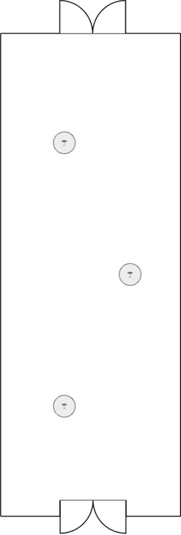 En mesitas de cóctel circulares