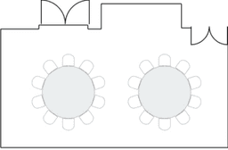 Banket yuvarlak masa