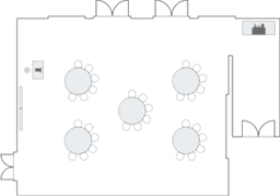 초승달 원형 (극장식)