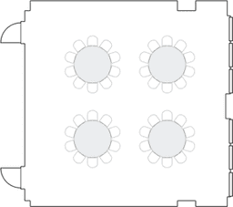 โต๊ะกลมแบบ Banquet
