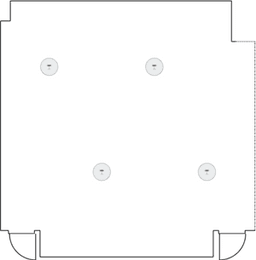 En mesitas de cóctel circulares