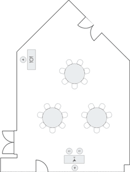 Banket yuvarlak masa