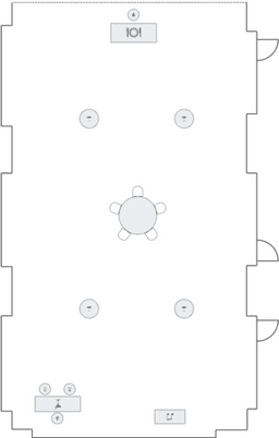Mesas redondas de coquetel