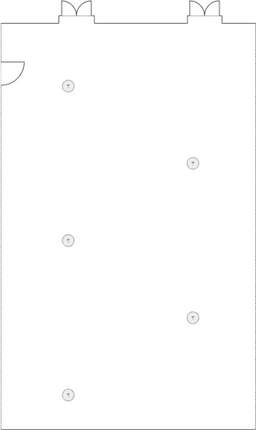 En mesitas de cóctel circulares