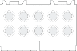 โต๊ะกลมแบบ Banquet