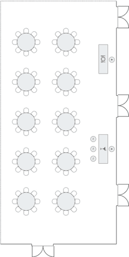 โต๊ะกลมแบบ Banquet