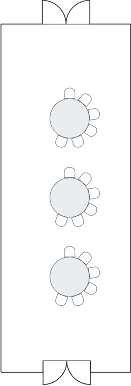 Semicírculos crecientes (Cabaret)