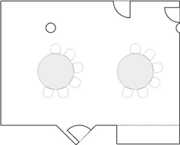 Semicírculos crecientes (Cabaret)