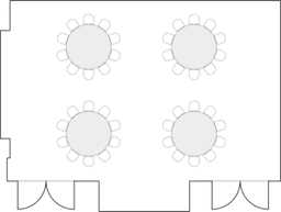 โต๊ะกลมแบบ Banquet