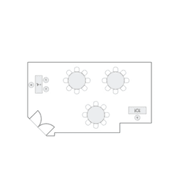 Banket yuvarlak masa