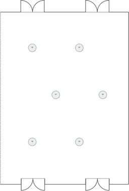 En mesitas de cóctel circulares