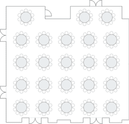 โต๊ะกลมแบบ Banquet