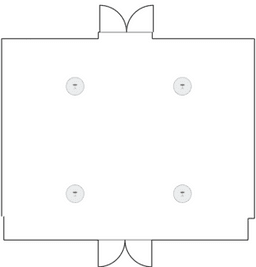 Mesas redondas de coquetel