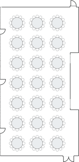 Banket yuvarlak masa