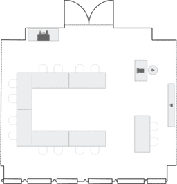 П-образная рассадка