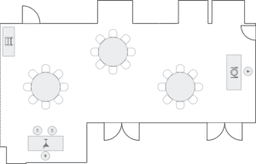 Banket yuvarlak masa