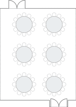 โต๊ะกลมแบบ Banquet