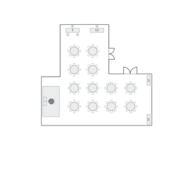 Banket yuvarlak masa