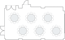 Mesas redondas de banquete