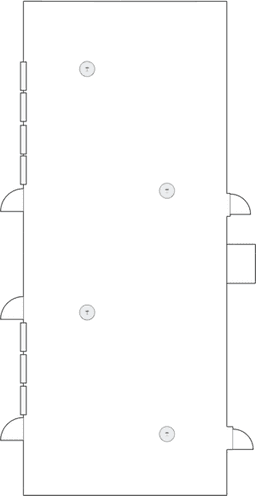 En mesitas de cóctel circulares