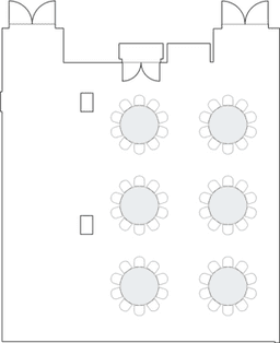 โต๊ะกลมแบบ Banquet