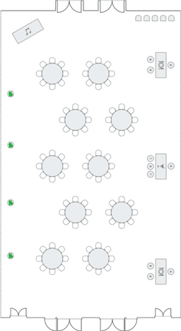 โต๊ะกลมแบบ Banquet