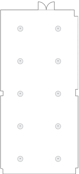 En mesitas de cóctel circulares
