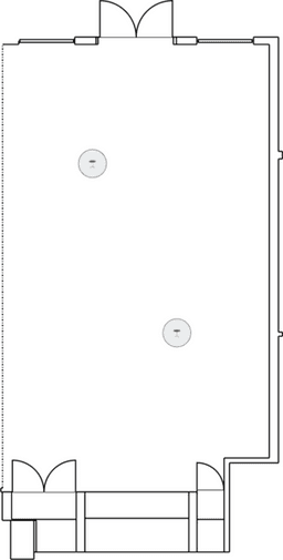 En mesitas de cóctel circulares