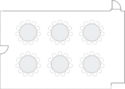 Banket yuvarlak masa