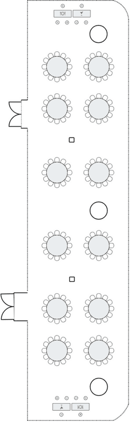 โต๊ะกลมแบบ Banquet