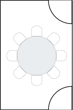 โต๊ะกลมแบบ Banquet