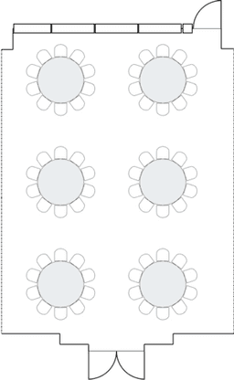 Banket yuvarlak masa