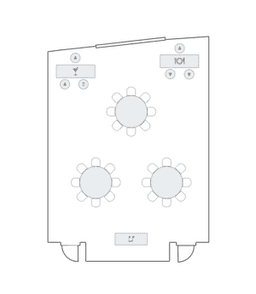 โต๊ะกลมแบบ Banquet