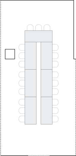 П-образная рассадка