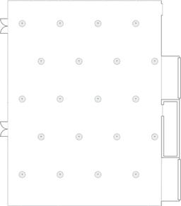 En mesitas de cóctel circulares