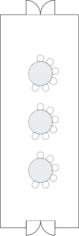 Semicírculos crecientes (Cabaret)