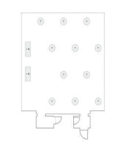 En mesitas de cóctel circulares