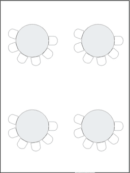 Semicírculos crecientes (Cabaret)