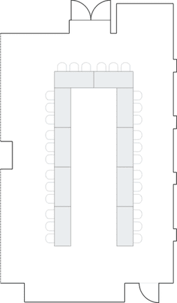 П-образная рассадка