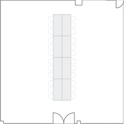 Configuração de sala de reuniões
