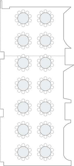 Banket yuvarlak masa