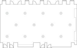 En mesitas de cóctel circulares