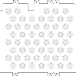 โต๊ะกลมแบบ Banquet