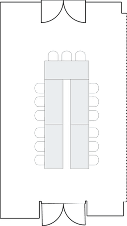 П-образная рассадка